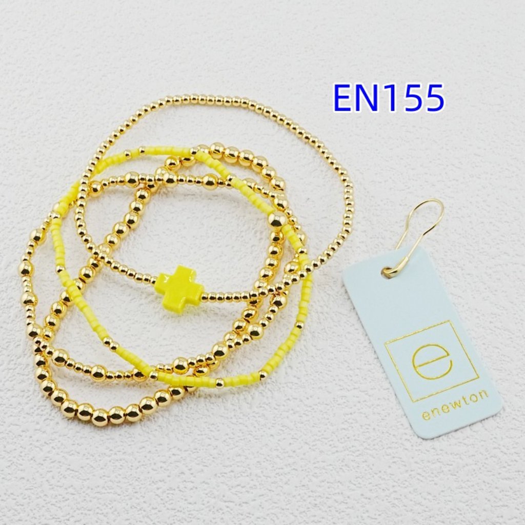 Enewton Colorful Cross Bracelet Set